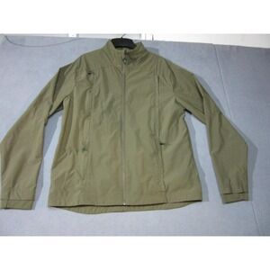 Lululemon Jacket Mens Large Green Silverescent Windbreaker Zip Pockets Outdoor